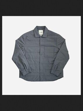 COS lightweight puffer jacket in grey blue